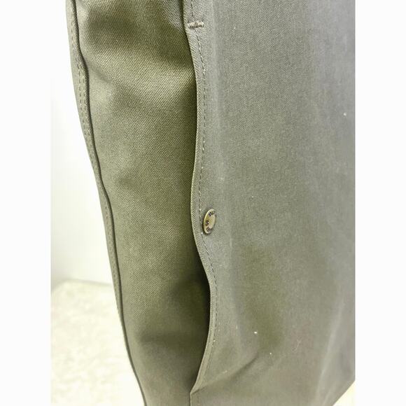 Filson Cruiser Vest Reversible Otter Green Tin Cloth or Black Gray Plaid Wool-L - Picture 6 of 11